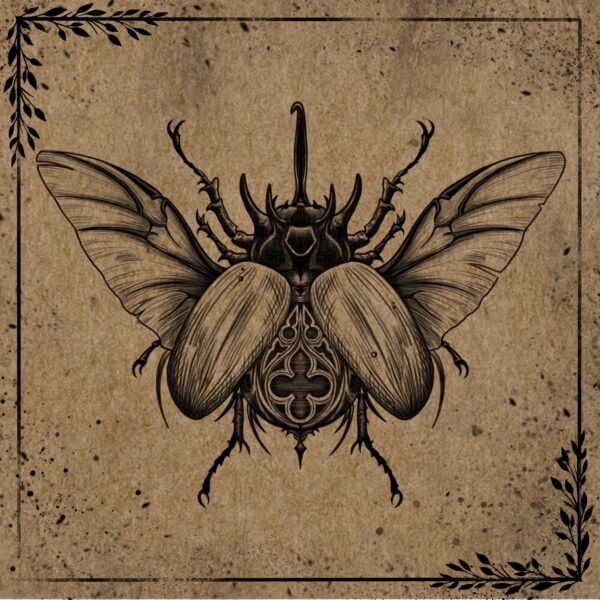 Gothic Tracery Beetle Print